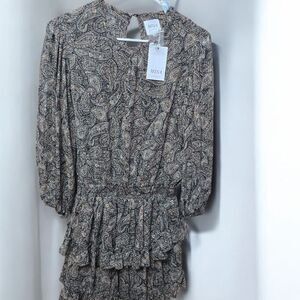 Misa Los Angeles Paisley Mini Dress - NWT - Size Medium $358 MSRP